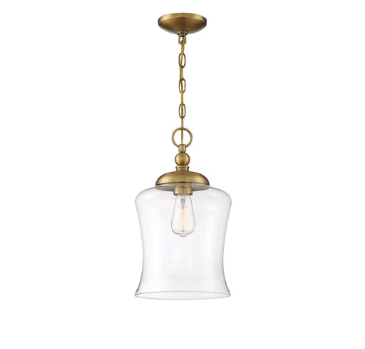 Meridian - M70019NB - One Light Pendant - Mpend - Natural Brass