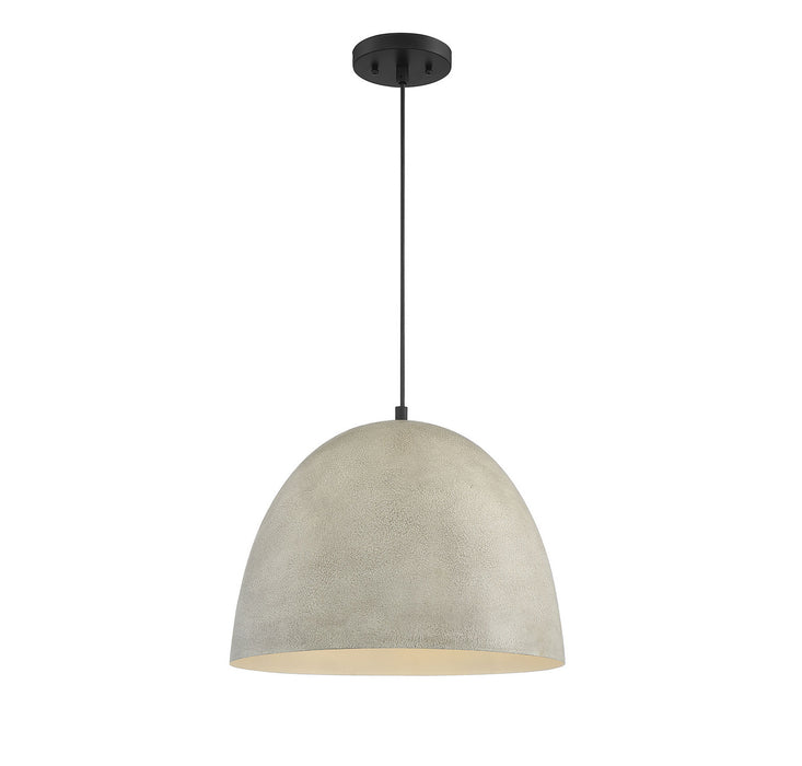 Meridian - M70093CMBK - One Light Pendant - Mpend - Concrete w/Matte Black