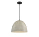 Meridian - M70093CMBK - One Light Pendant - Mpend - Concrete w/Matte Black