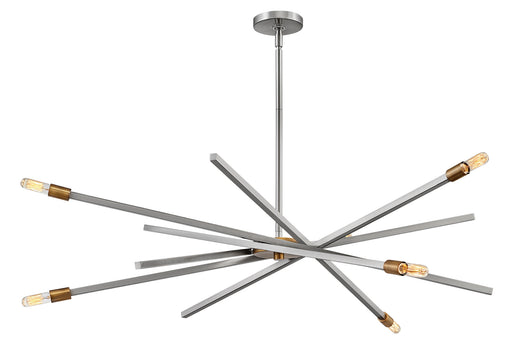 Hinkley - 4766BN - Six Light Chandelier - Archer - Brushed Nickel