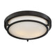 Meridian - M60019ORB - Two Light Flush Mount - Mflus - Oil Rubbed Bronze