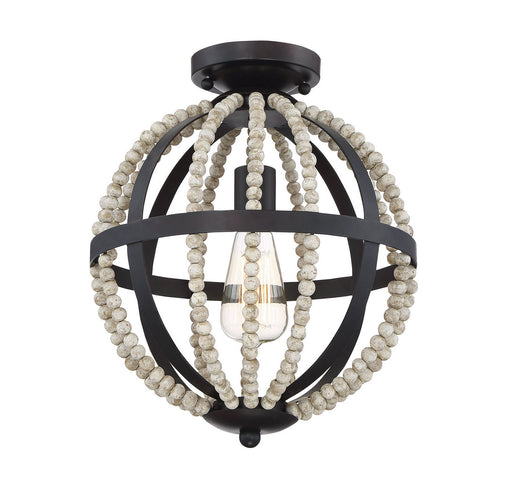 Meridian - M60031ORB - One Light Flush Mount - Mflus - Oil Rubbed Bronze