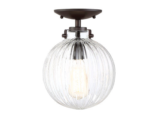 Meridian - M60056ORB - One Light Semi Flush Mount - Msemi - Oil Rubbed Bronze