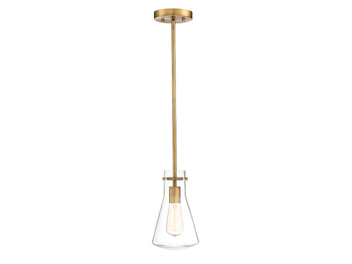 Meridian - M70063NB - One Light Pendant - Mpend - Natural Brass