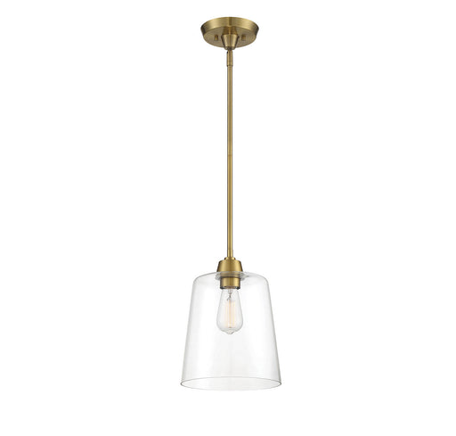 Meridian - M70081NB - One Light Pendant - Mpend - Natural Brass