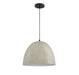 Meridian - M70093CMBK - One Light Pendant - Mpend - Concrete w/Matte Black