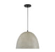 Meridian - M70093CMBK - One Light Pendant - Mpend - Concrete w/Matte Black