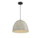 Meridian - M70093CMBK - One Light Pendant - Mpend - Concrete w/Matte Black