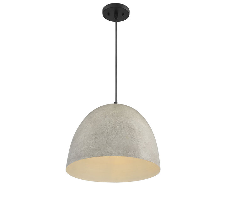 Meridian - M70093CMBK - One Light Pendant - Mpend - Concrete w/Matte Black