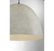 Meridian - M70093CMBK - One Light Pendant - Mpend - Concrete w/Matte Black