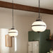 Kichler - 52478BKT - Two Light Pendant - Opal - Textured Black